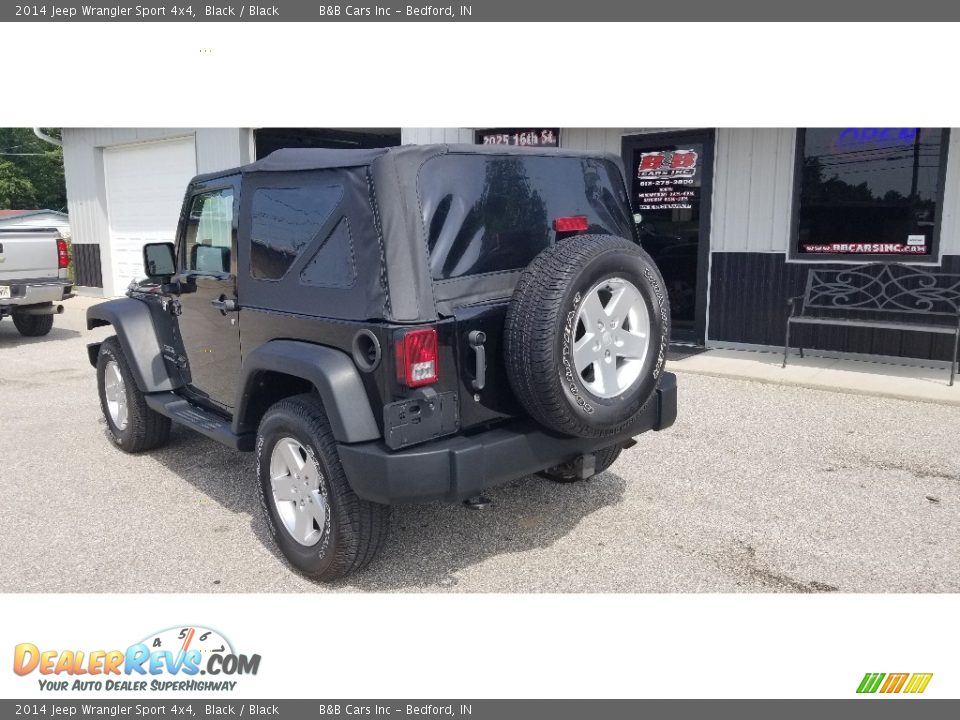 2014 Jeep Wrangler Sport 4x4 Black / Black Photo #3