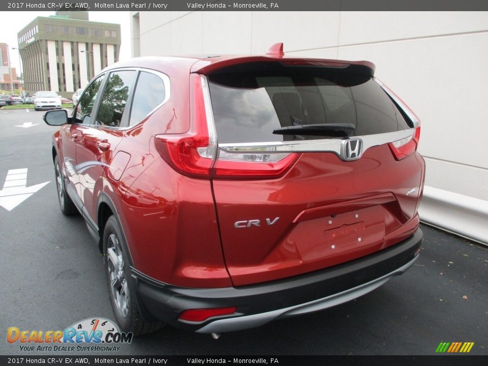 2017 Honda CR-V EX AWD Molten Lava Pearl / Ivory Photo #3