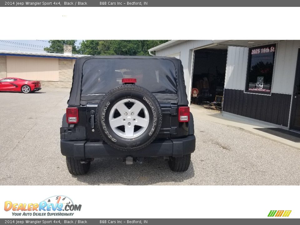 2014 Jeep Wrangler Sport 4x4 Black / Black Photo #4