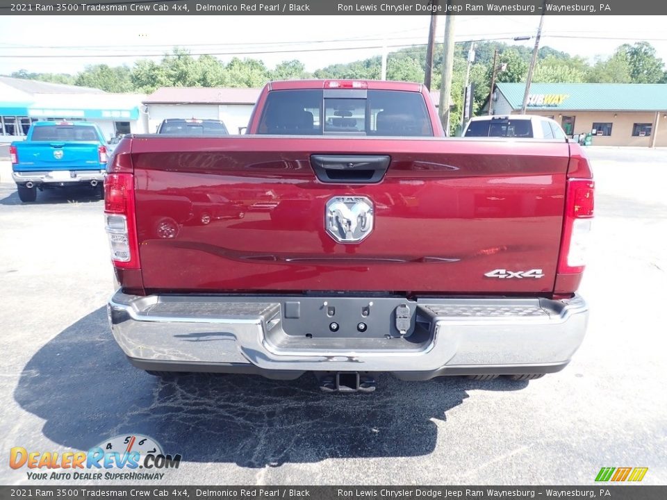 2021 Ram 3500 Tradesman Crew Cab 4x4 Delmonico Red Pearl / Black Photo #4