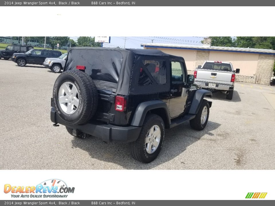 2014 Jeep Wrangler Sport 4x4 Black / Black Photo #5