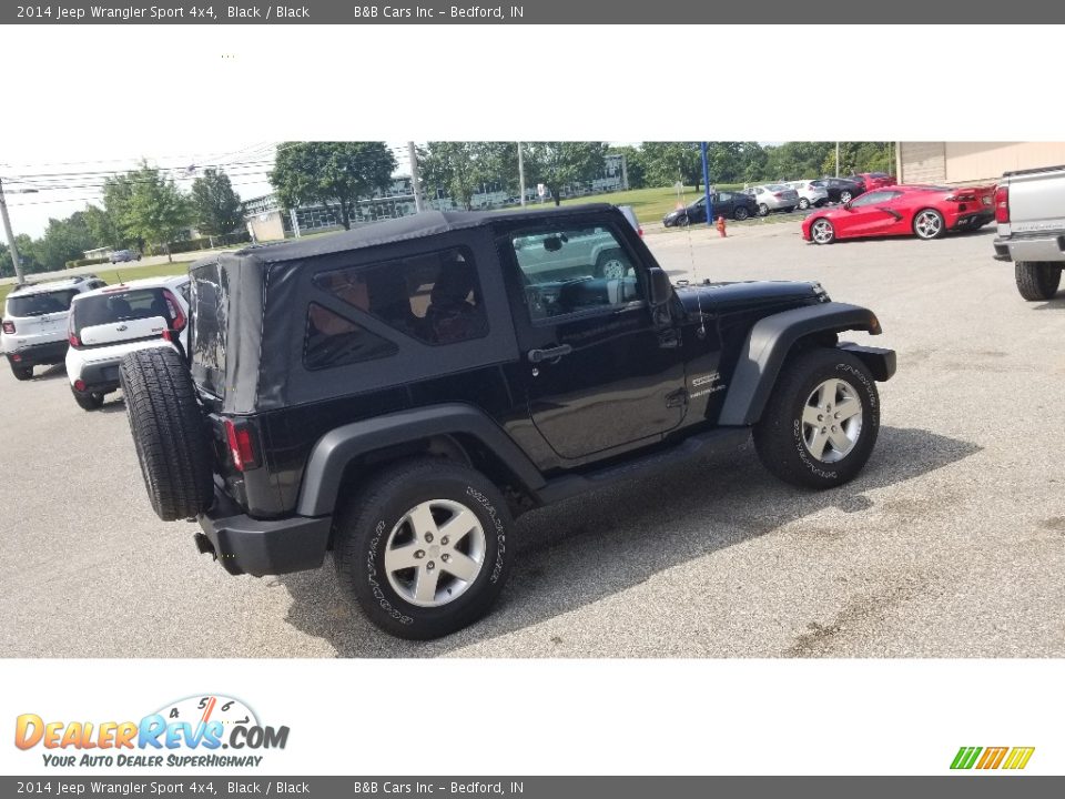 2014 Jeep Wrangler Sport 4x4 Black / Black Photo #6