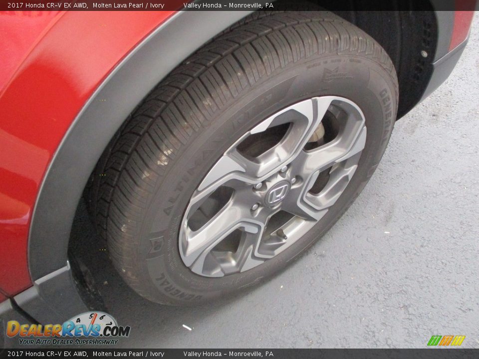 2017 Honda CR-V EX AWD Molten Lava Pearl / Ivory Photo #6