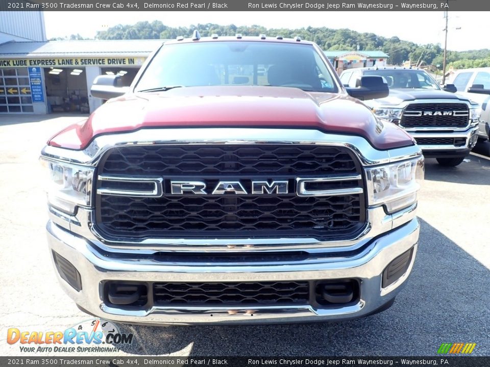 2021 Ram 3500 Tradesman Crew Cab 4x4 Delmonico Red Pearl / Black Photo #8
