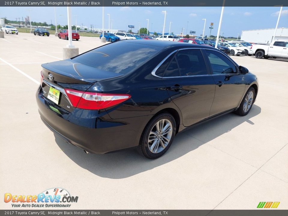 2017 Toyota Camry SE Midnight Black Metallic / Black Photo #7