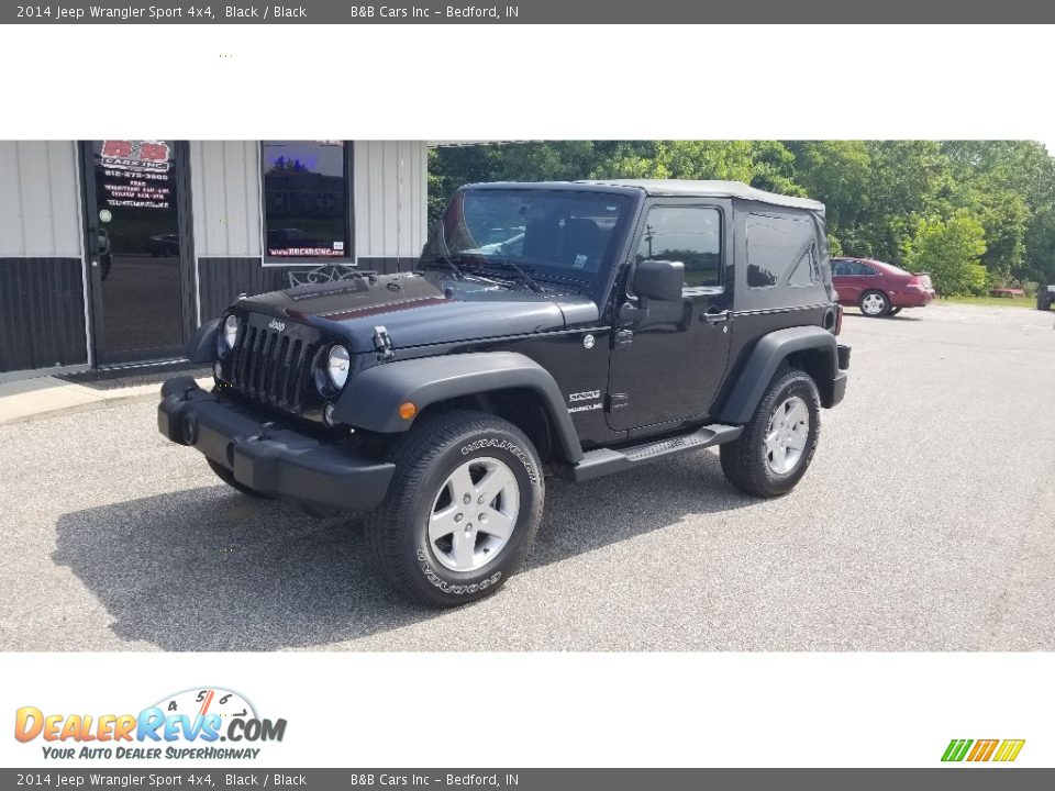 2014 Jeep Wrangler Sport 4x4 Black / Black Photo #10