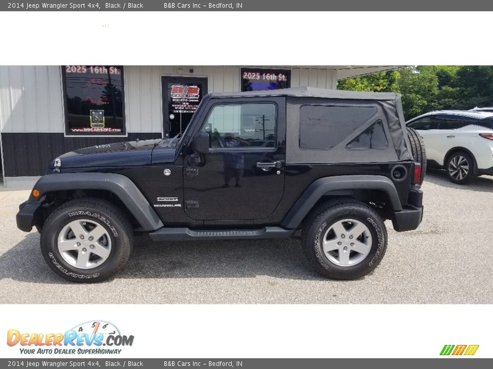 2014 Jeep Wrangler Sport 4x4 Black / Black Photo #11