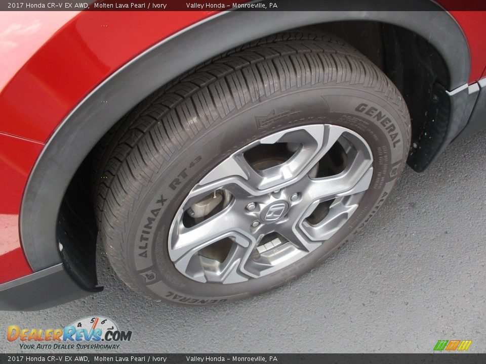 2017 Honda CR-V EX AWD Molten Lava Pearl / Ivory Photo #10
