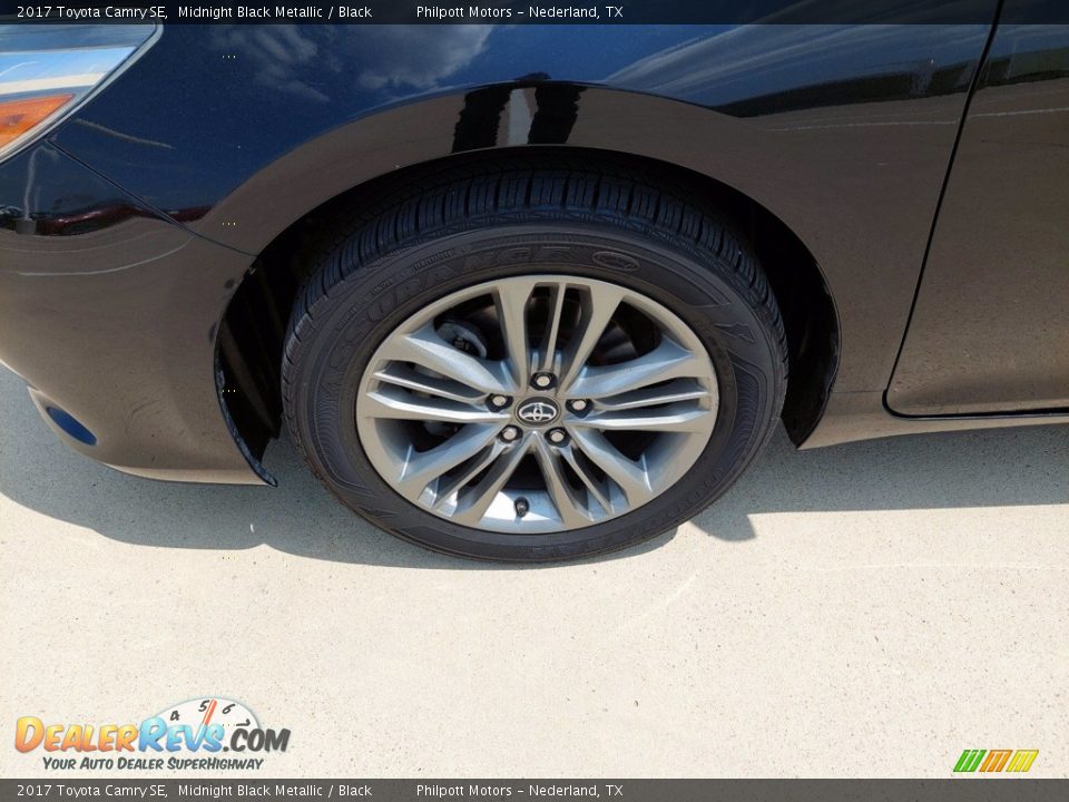 2017 Toyota Camry SE Midnight Black Metallic / Black Photo #9