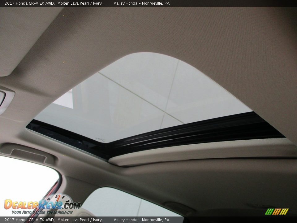 2017 Honda CR-V EX AWD Molten Lava Pearl / Ivory Photo #11