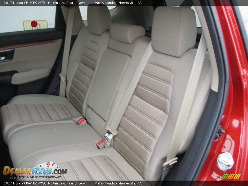 2017 Honda CR-V EX AWD Molten Lava Pearl / Ivory Photo #13