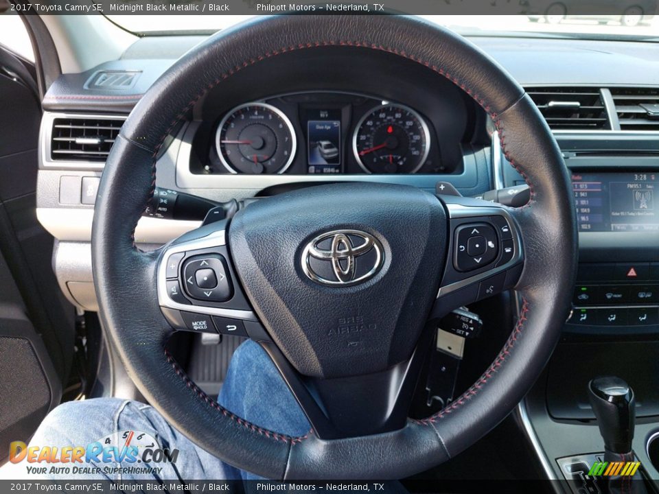 2017 Toyota Camry SE Midnight Black Metallic / Black Photo #15