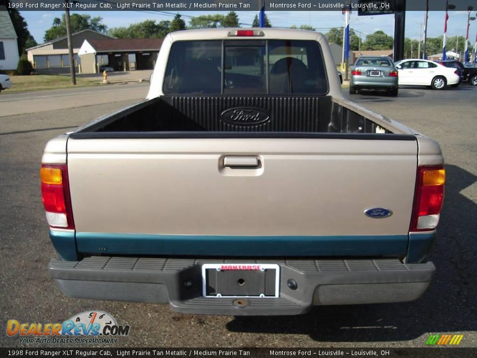 1998 Ford Ranger XLT Regular Cab Light Prairie Tan Metallic / Medium Prairie Tan Photo #4