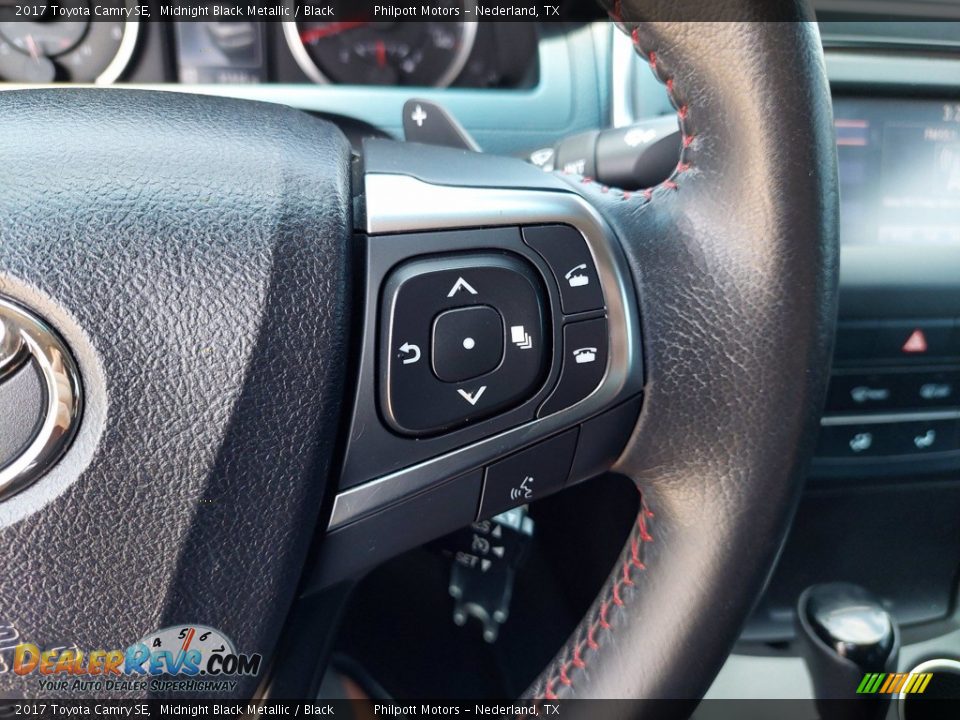 2017 Toyota Camry SE Midnight Black Metallic / Black Photo #17