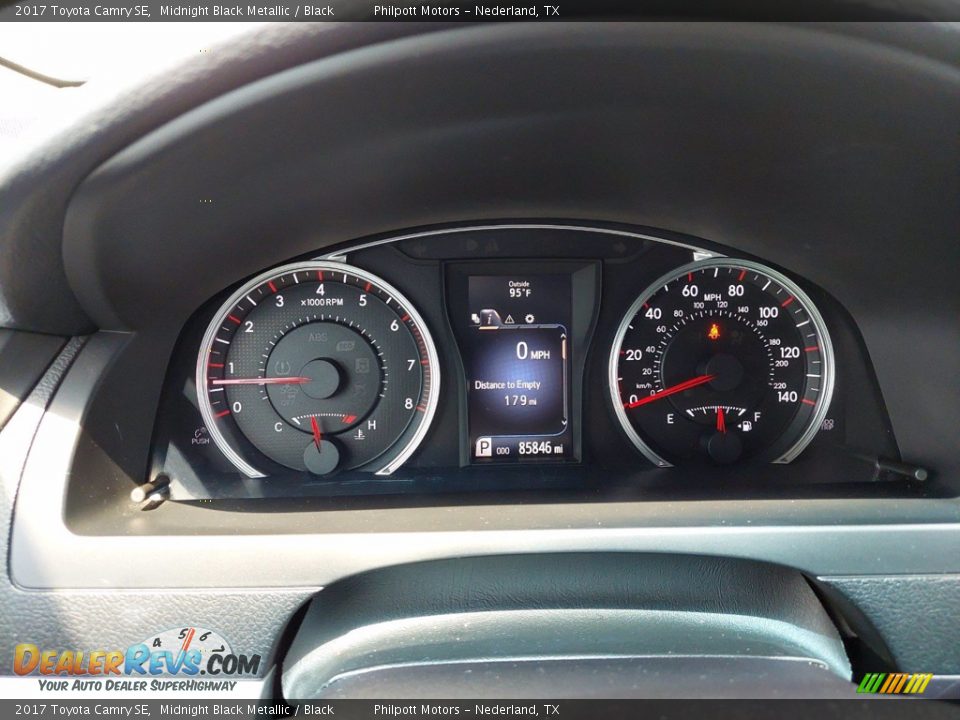 2017 Toyota Camry SE Midnight Black Metallic / Black Photo #22