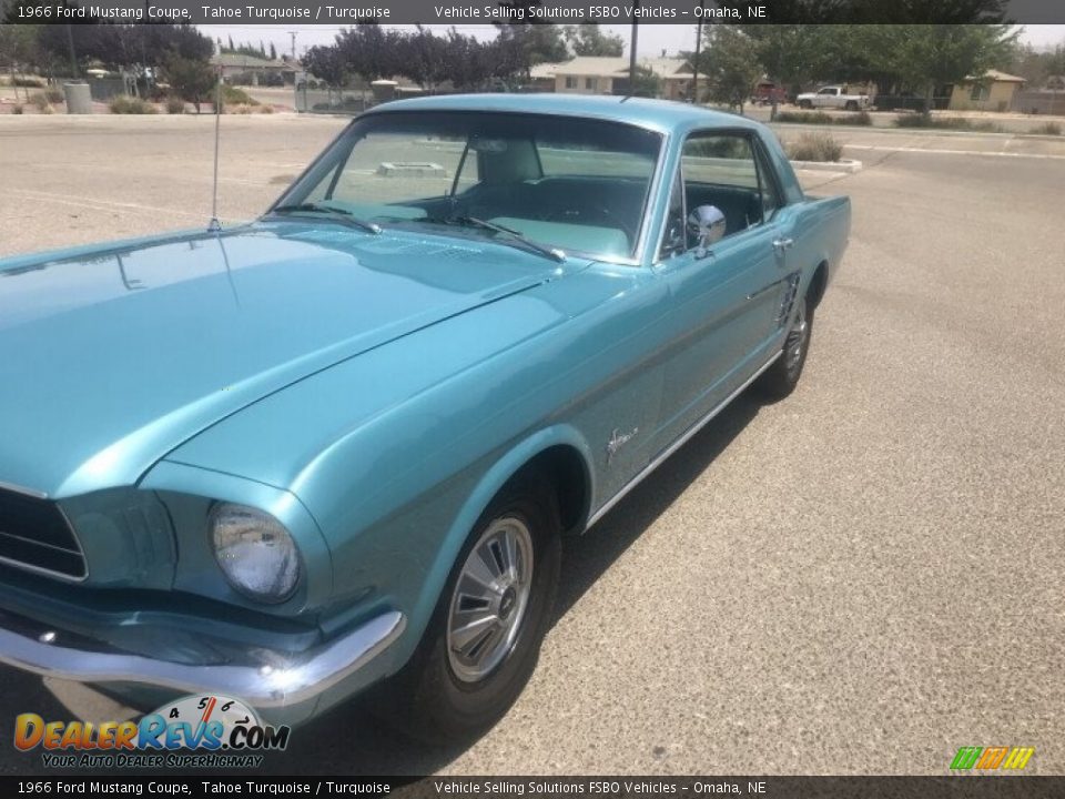 1966 Ford Mustang Coupe Tahoe Turquoise / Turquoise Photo #1