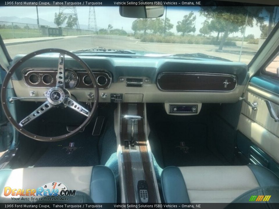 1966 Ford Mustang Coupe Tahoe Turquoise / Turquoise Photo #3