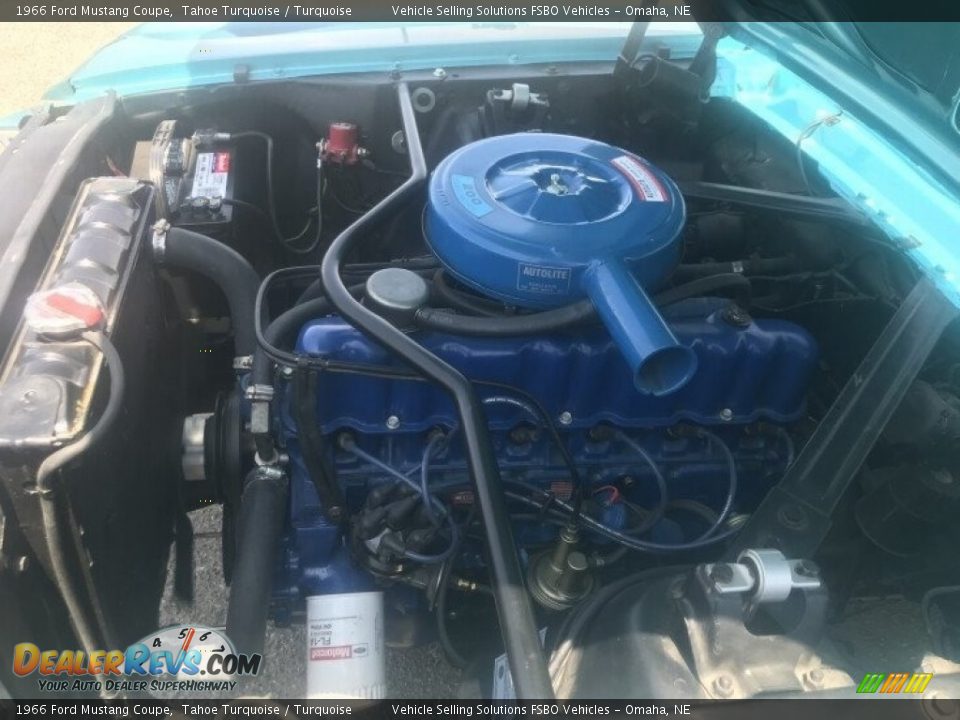 1966 Ford Mustang Coupe Tahoe Turquoise / Turquoise Photo #4