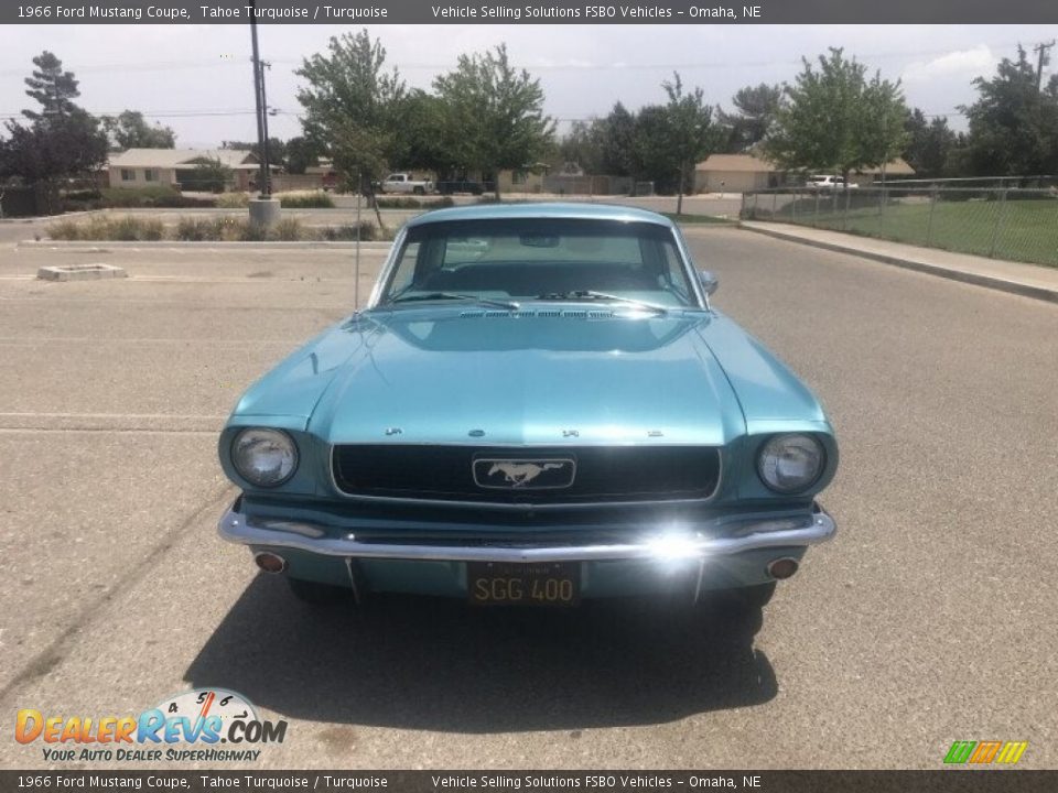 1966 Ford Mustang Coupe Tahoe Turquoise / Turquoise Photo #6