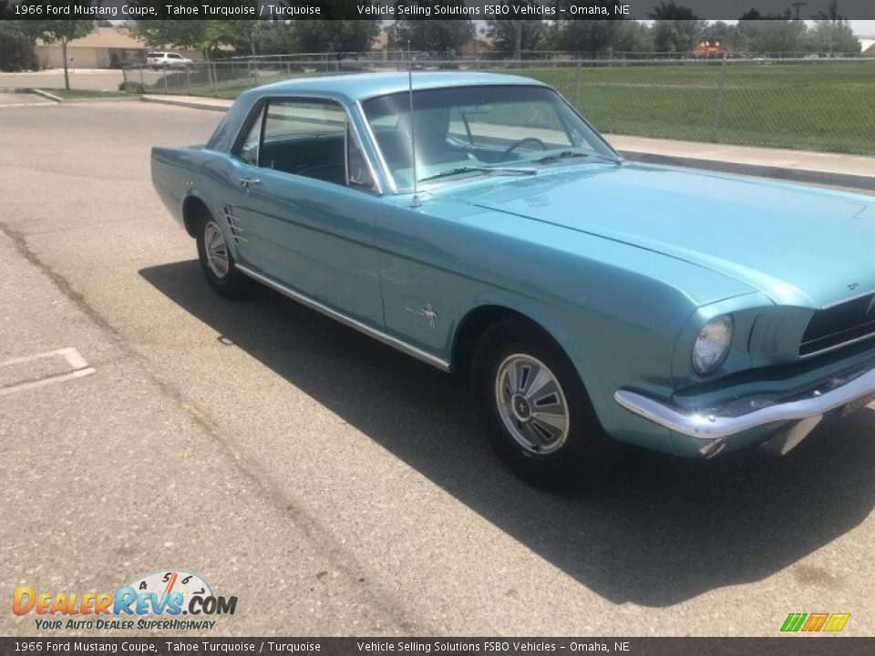 1966 Ford Mustang Coupe Tahoe Turquoise / Turquoise Photo #7
