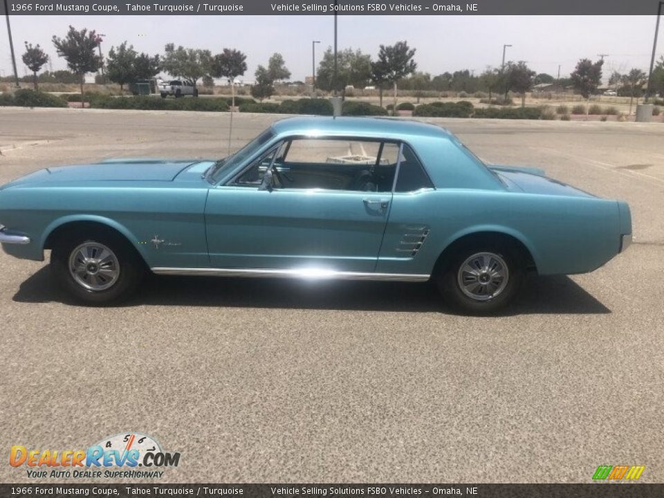 1966 Ford Mustang Coupe Tahoe Turquoise / Turquoise Photo #8