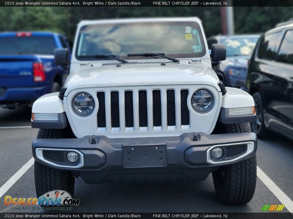 2020 Jeep Wrangler Unlimited Sahara 4x4 Bright White / Dark Saddle/Black Photo #5
