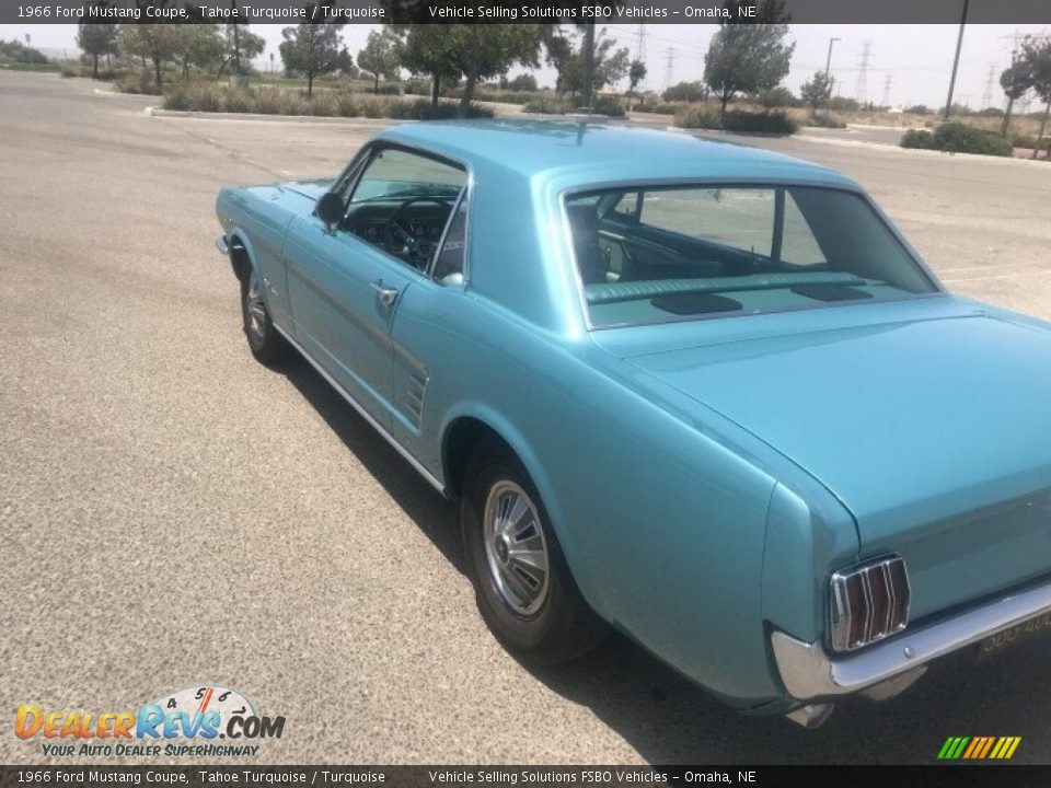 1966 Ford Mustang Coupe Tahoe Turquoise / Turquoise Photo #9