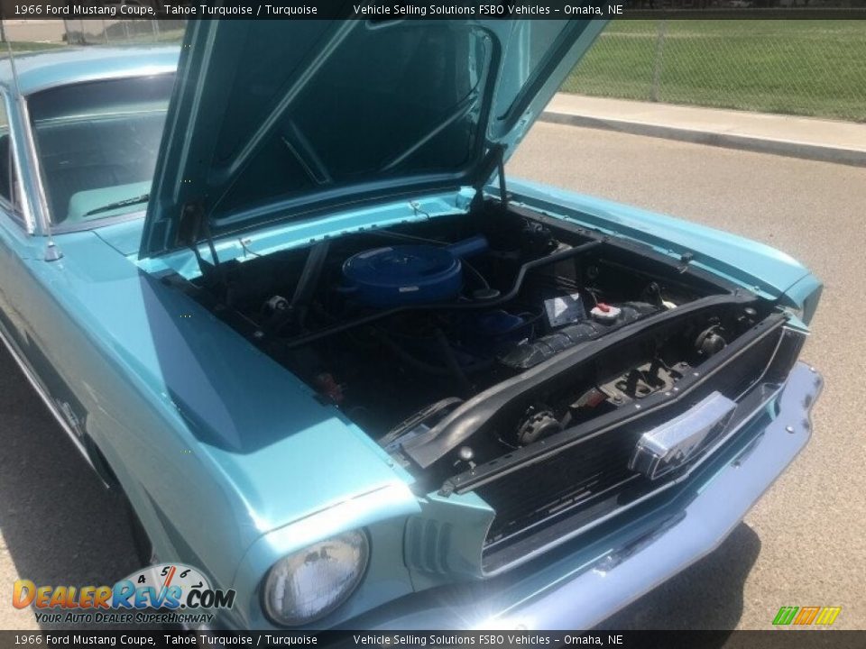1966 Ford Mustang Coupe Tahoe Turquoise / Turquoise Photo #12