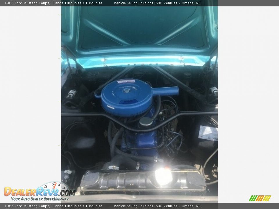 1966 Ford Mustang Coupe Tahoe Turquoise / Turquoise Photo #13