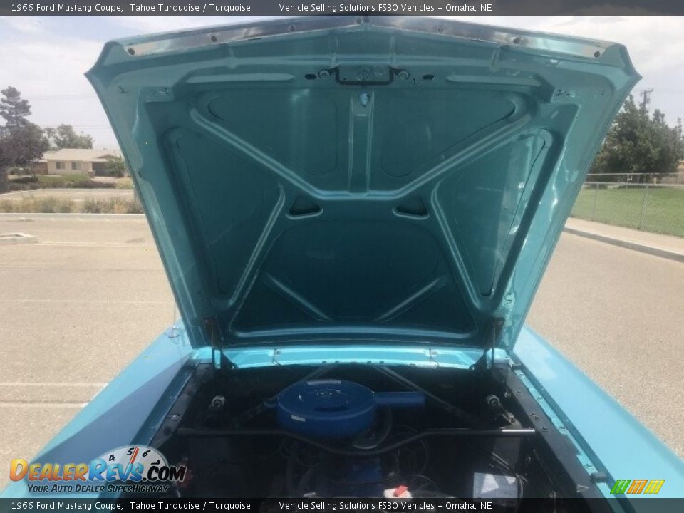 1966 Ford Mustang Coupe Tahoe Turquoise / Turquoise Photo #14