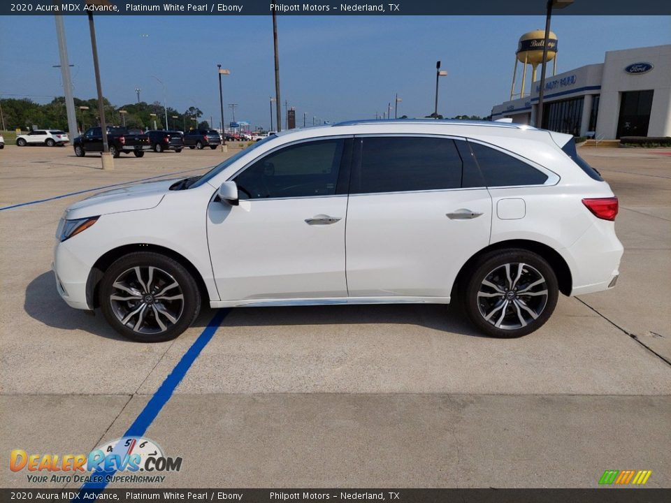 2020 Acura MDX Advance Platinum White Pearl / Ebony Photo #4