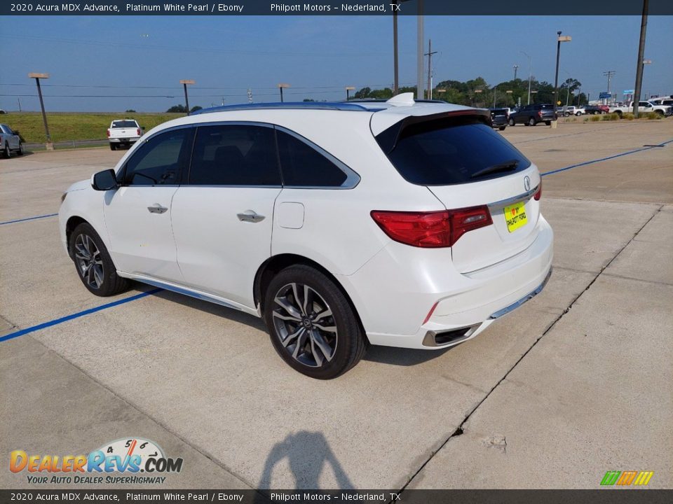 2020 Acura MDX Advance Platinum White Pearl / Ebony Photo #5