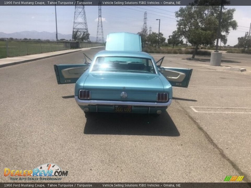 1966 Ford Mustang Coupe Tahoe Turquoise / Turquoise Photo #18