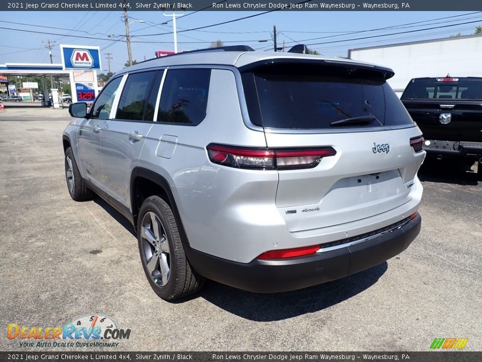 2021 Jeep Grand Cherokee L Limited 4x4 Silver Zynith / Black Photo #3