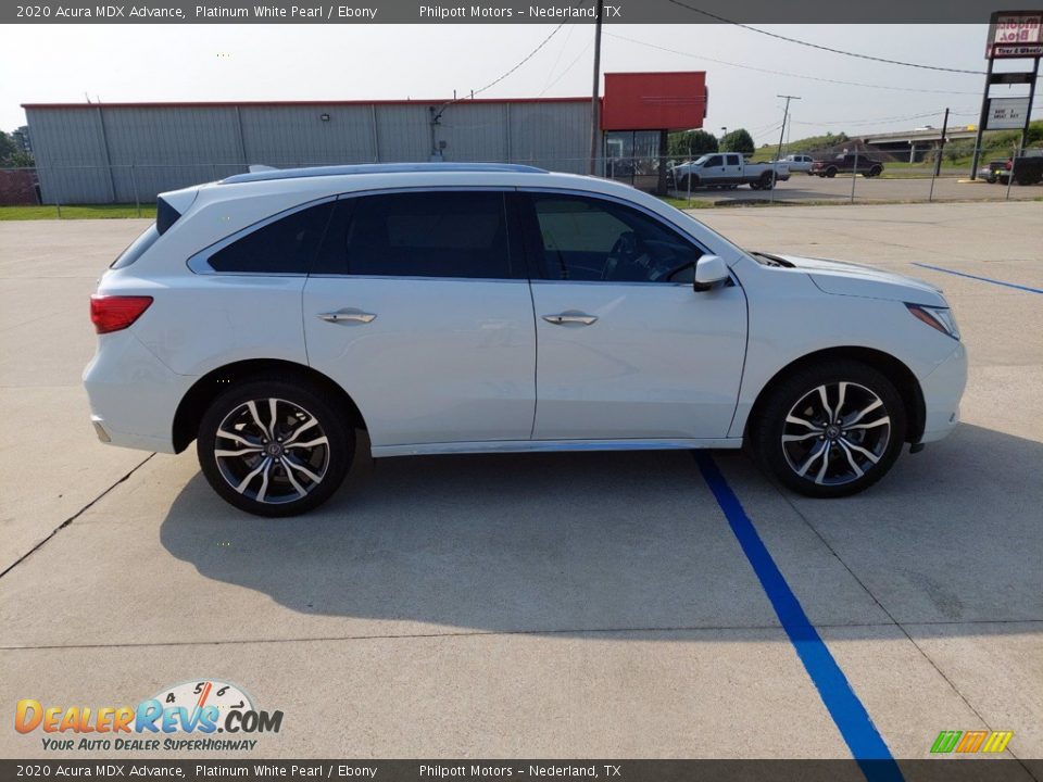 2020 Acura MDX Advance Platinum White Pearl / Ebony Photo #8