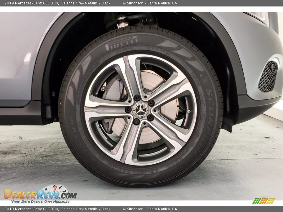2019 Mercedes-Benz GLC 300 Selenite Grey Metallic / Black Photo #9