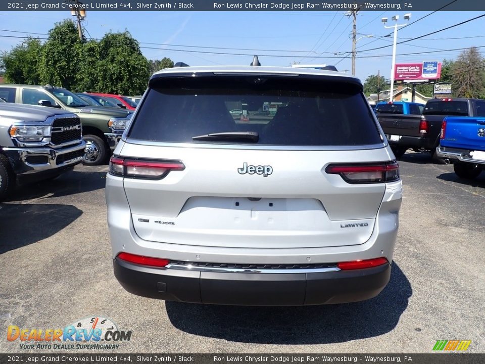 2021 Jeep Grand Cherokee L Limited 4x4 Silver Zynith / Black Photo #4