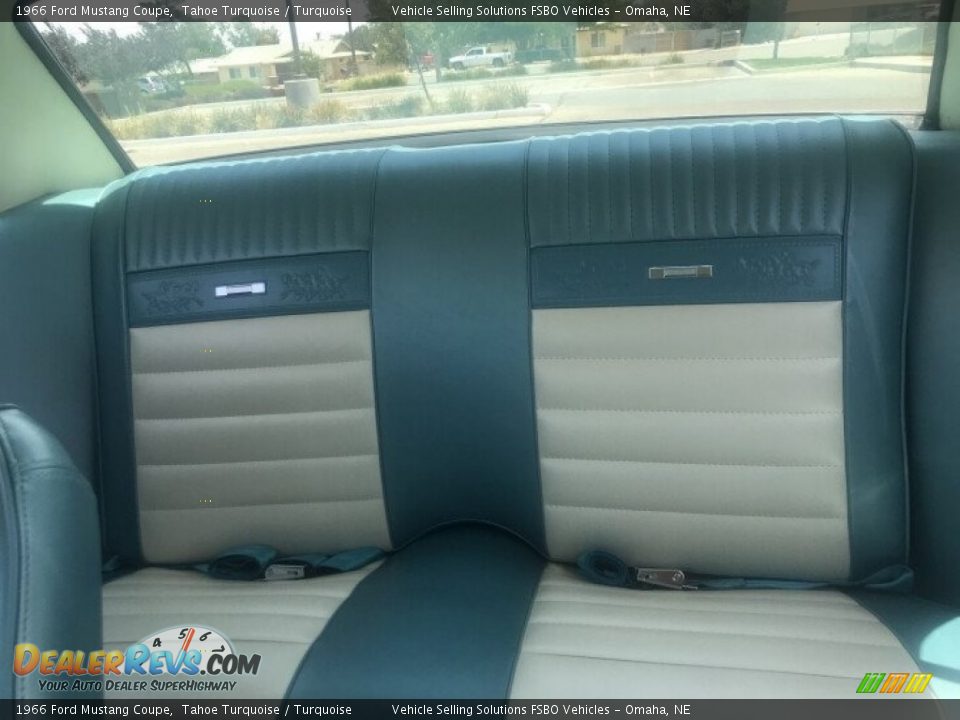 1966 Ford Mustang Coupe Tahoe Turquoise / Turquoise Photo #24