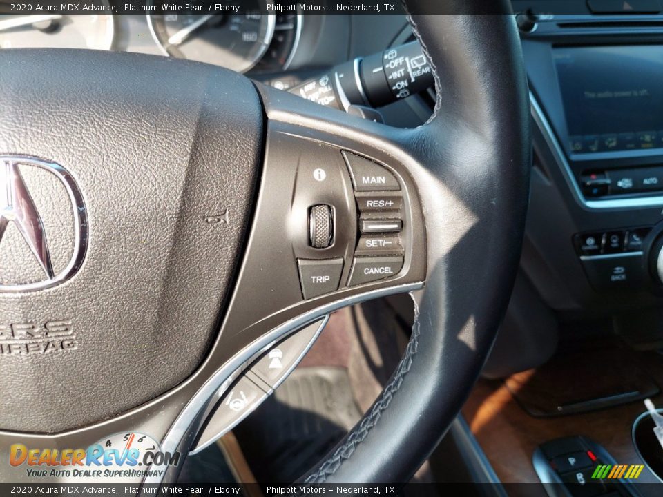 2020 Acura MDX Advance Platinum White Pearl / Ebony Photo #14