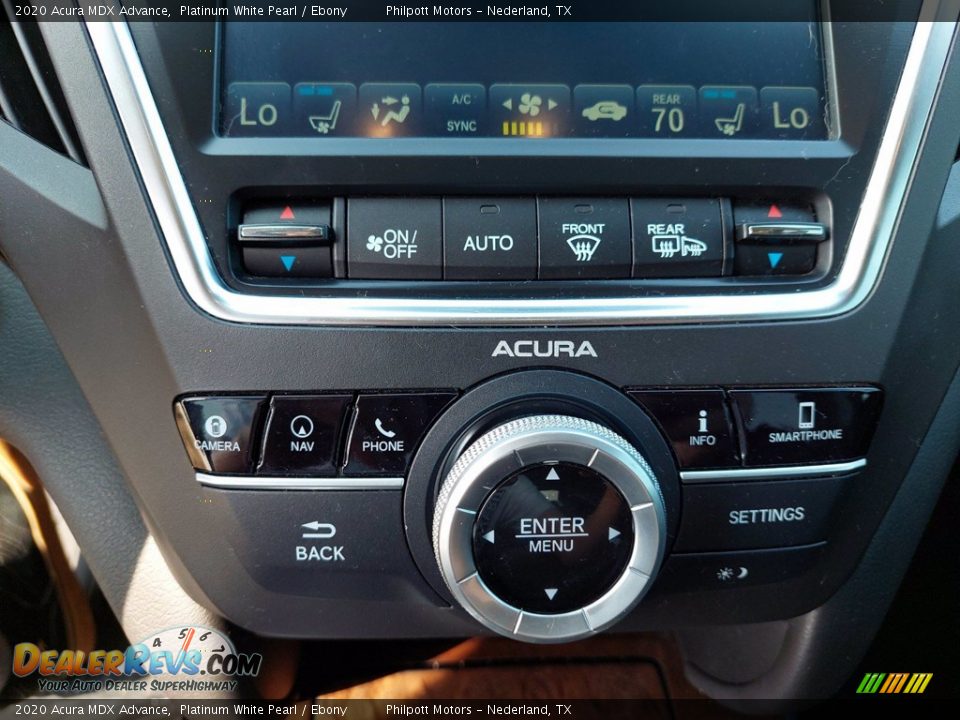 2020 Acura MDX Advance Platinum White Pearl / Ebony Photo #19