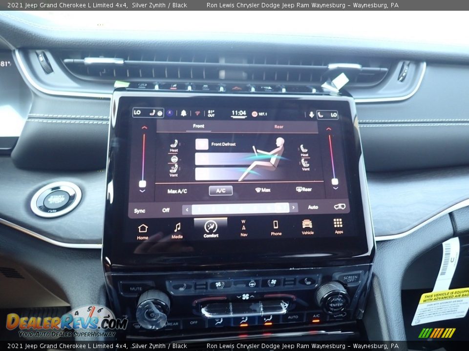 2021 Jeep Grand Cherokee L Limited 4x4 Silver Zynith / Black Photo #16