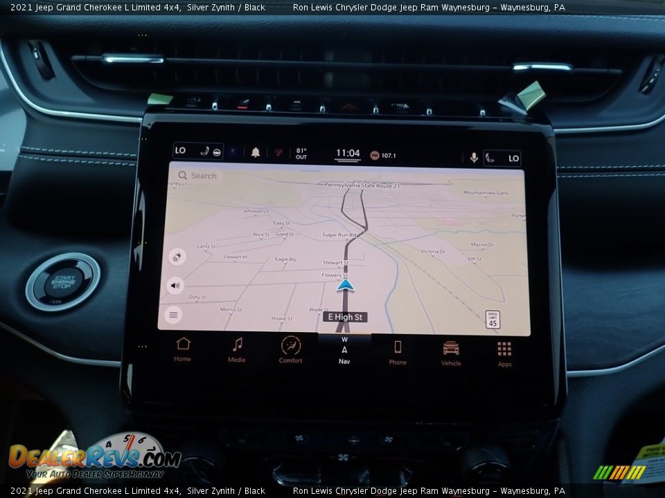 2021 Jeep Grand Cherokee L Limited 4x4 Silver Zynith / Black Photo #17