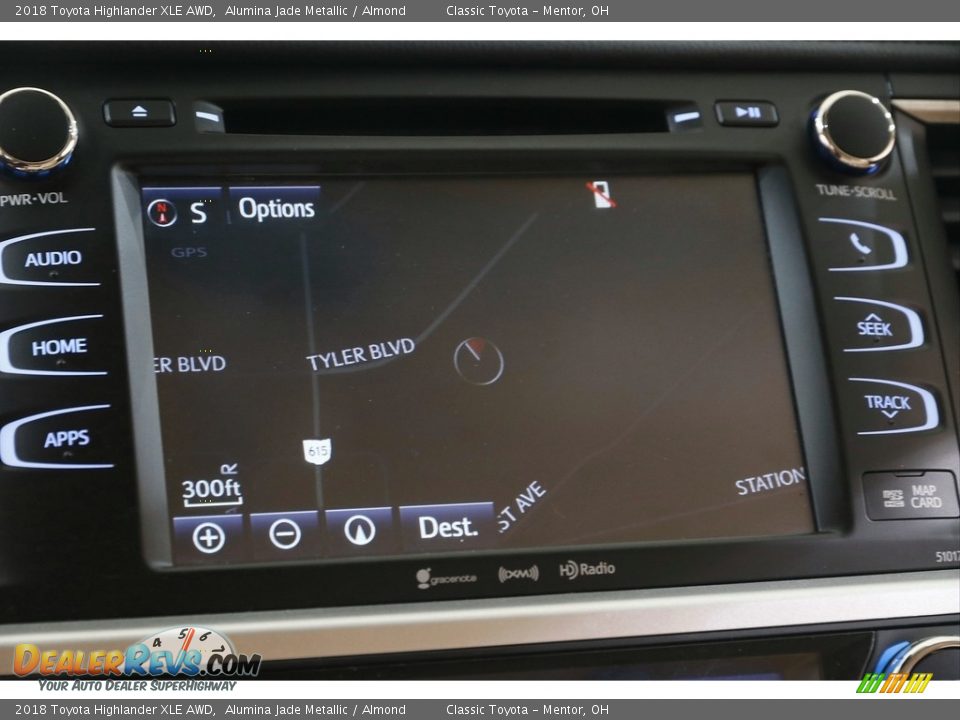 2018 Toyota Highlander XLE AWD Alumina Jade Metallic / Almond Photo #11