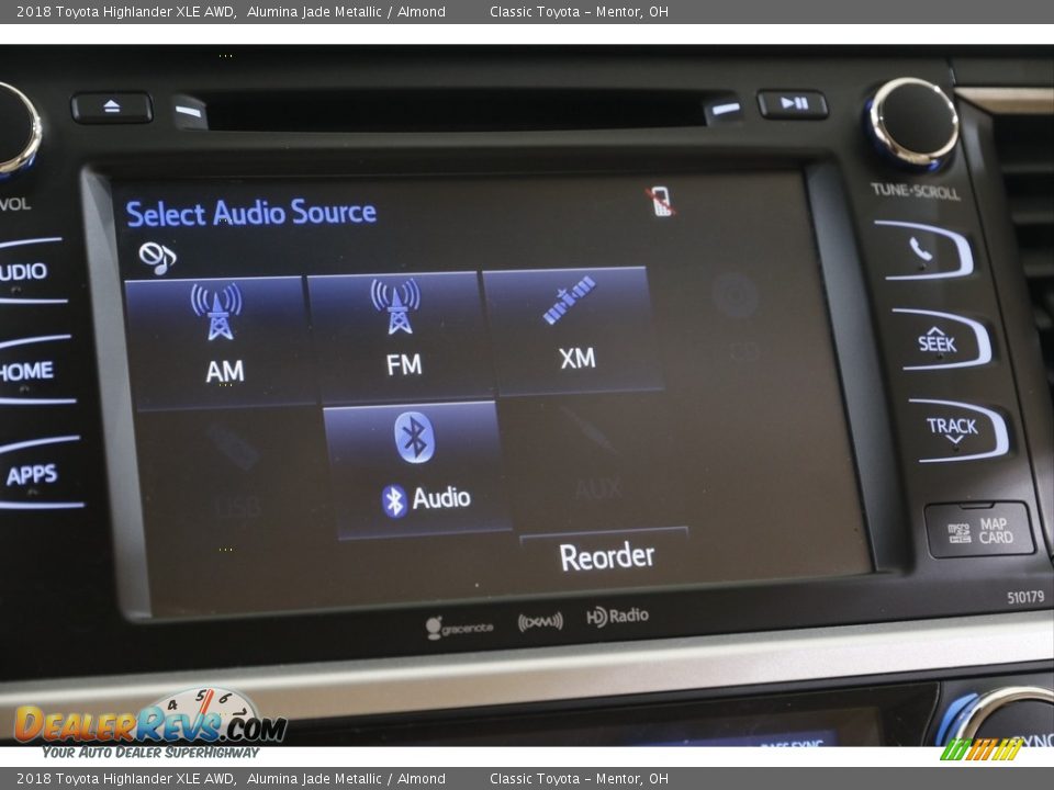 2018 Toyota Highlander XLE AWD Alumina Jade Metallic / Almond Photo #12