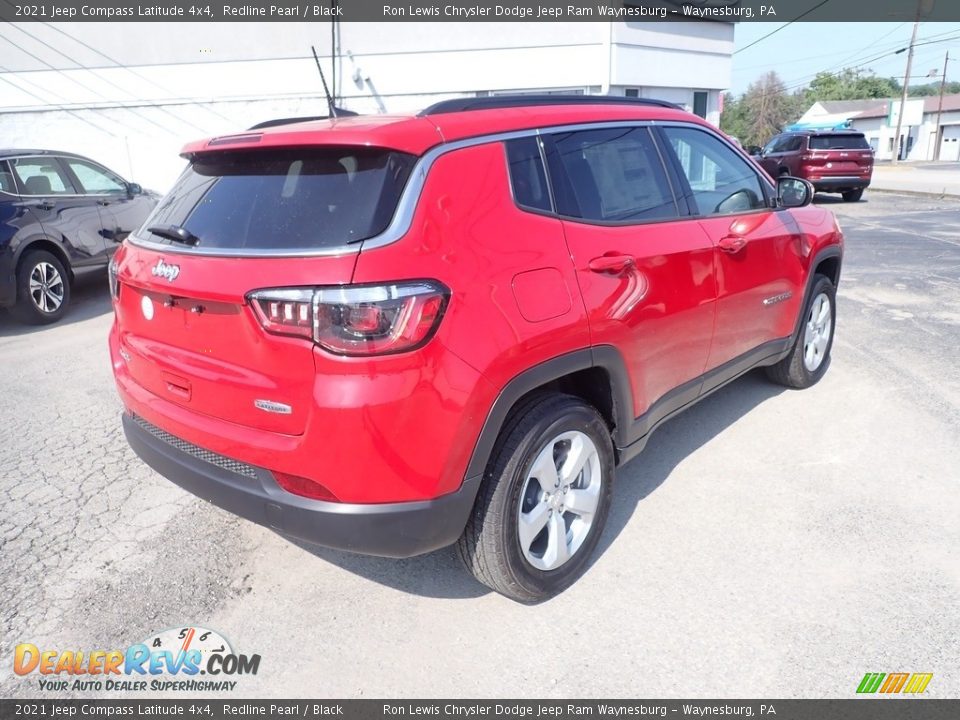 2021 Jeep Compass Latitude 4x4 Redline Pearl / Black Photo #5