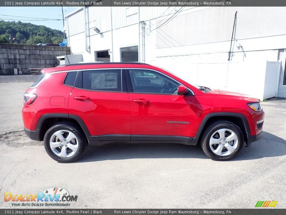 2021 Jeep Compass Latitude 4x4 Redline Pearl / Black Photo #6