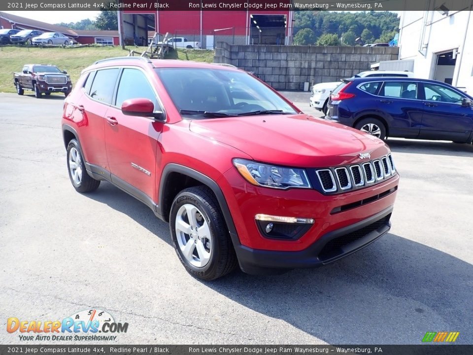 2021 Jeep Compass Latitude 4x4 Redline Pearl / Black Photo #7