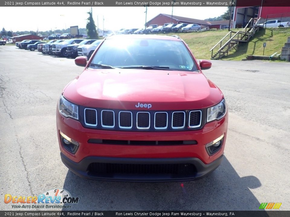 2021 Jeep Compass Latitude 4x4 Redline Pearl / Black Photo #8