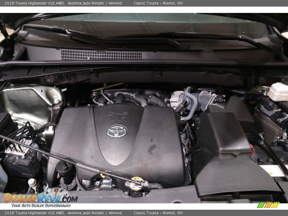 2018 Toyota Highlander XLE AWD Alumina Jade Metallic / Almond Photo #21