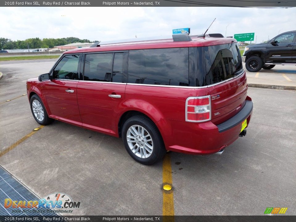 Ruby Red 2018 Ford Flex SEL Photo #5